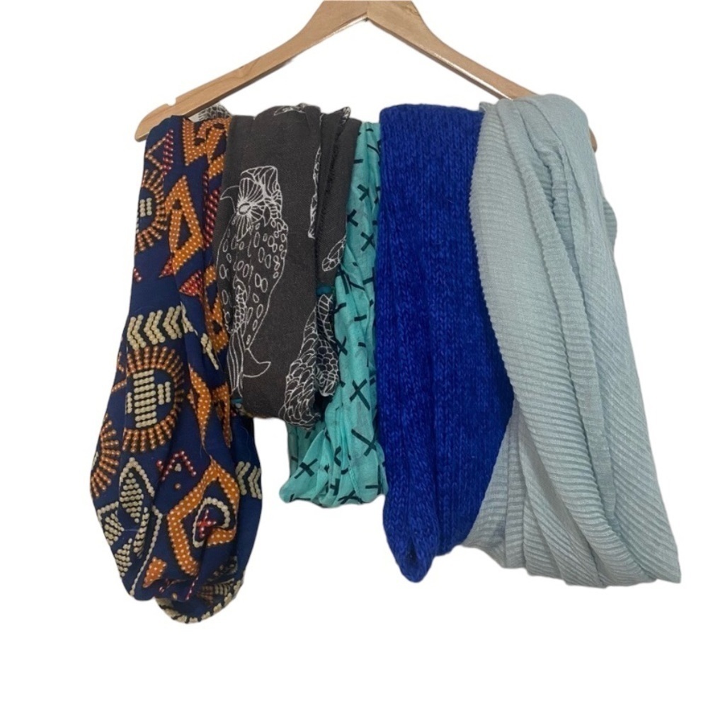 Multi Colored Miscellaneous Lot of Scarves